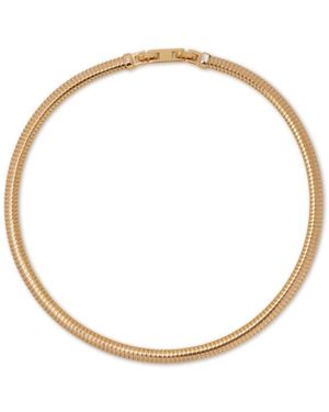 Retro Chic Minimalist Choker - Metallic