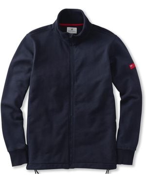 Arthur Beale Harbour Cotton Zip Jacket - Blue