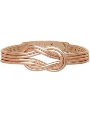 BeltBe Knot Leather Belt - Brown