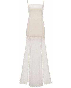 HER CIPHER Neutrals Calypso Dress - White