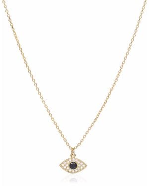 C.J.M Evil Eye Necklace - Metallic