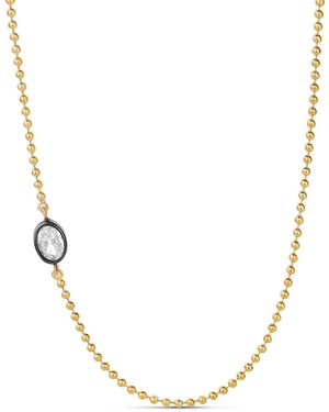 SHYMI Side Shape On Beaded Ball Chain - Metallic