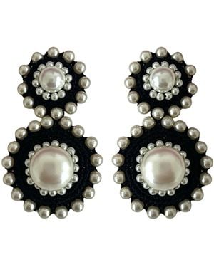 PINAR OZEVLAT Snow Storm Earrings - Black