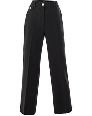 Exquise Tailored Pocketed Coraline Pants - Black