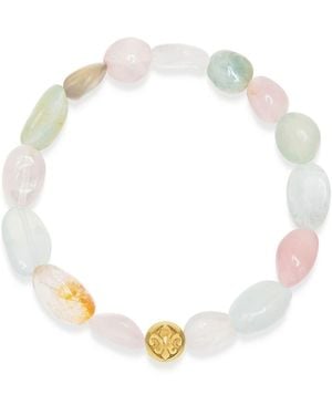 Nialaya Beryl Gemstone Bracelet - Metallic