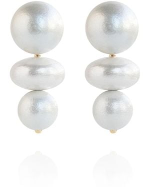 Saule Label Nola Earrings - White