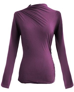 Ats the Label Mira Plum Long Sleeve Top - Purple