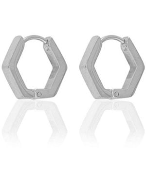 A Weathered Penny Beau Huggie Hoops - Metallic