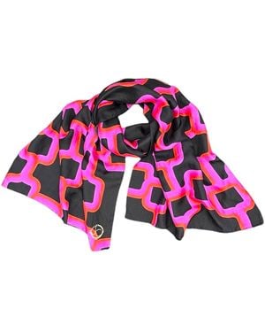 Julia Clancey Link Silk Scarf - Pink