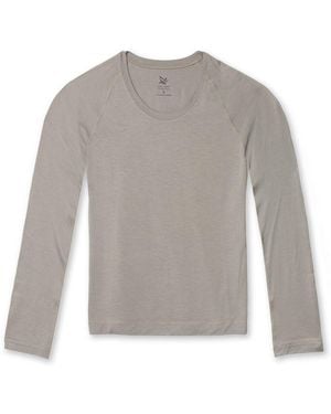 On/Off Essentials Bamboo Long Sleeve Tee - Grey