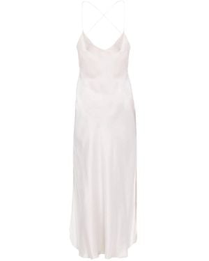 Maguy De Chadirac Classic Slip Dress - White