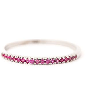 Belinda Jewelz Ruby Birthstone Band Ring - Pink