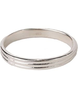 NASI SILVER Coil Band Ring - Metallic