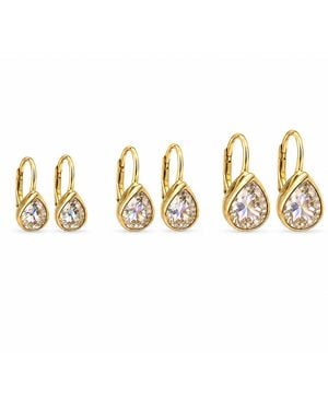 The M Jewelers The Pear Shaped Lever Back Earrings - Metallic