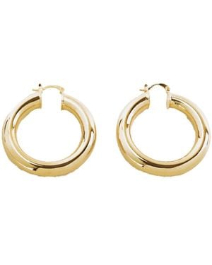Lovard Large Hollow Hoops - Metallic