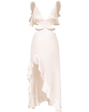 Anse Victorin Angelina Silk Dress - Natural