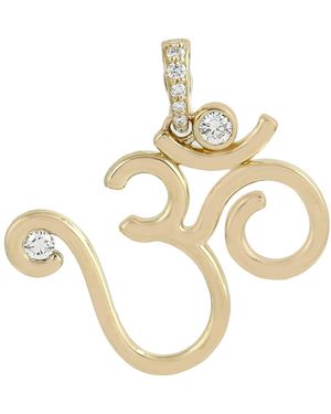 Artisan Diamond Om Symbol Pendant - Metallic