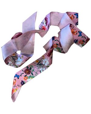 Lazyjack Press The Belvedere Scarf: La Vie En Rose - Purple