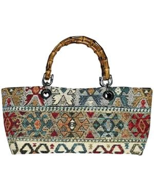 Ruj Heritage Mini Picnic Bag Jacquard - Blue