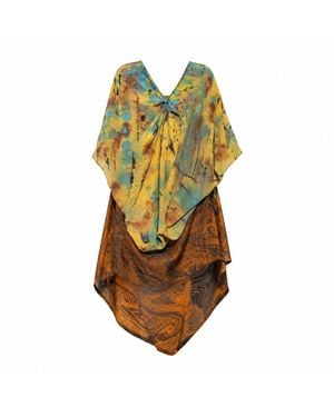 Miro Misljen Metamorphosis Hand-Painted Dress - Multicolor