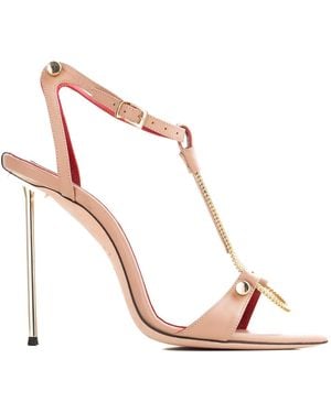 HARDOT Neutrals Rich Bitch Nude Sandals - Pink