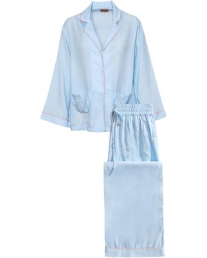 Carolina Benoit Pearl Shell Pyjama Baby - Blue