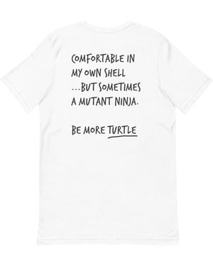 Anchor and Crew Think Ocean Turtle Aspirations Cotton Embroidered T-Shirt - White