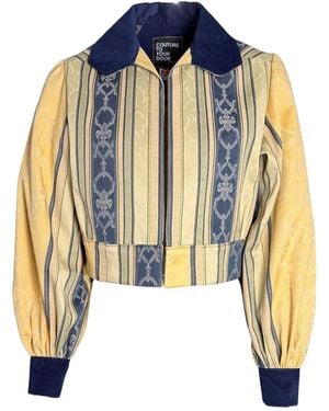 Couture to Your Door Aztec Upholstery Jacket - Blue