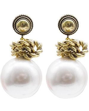 Bayemeyc Vour Pearl Drop Earrings - Multicolour