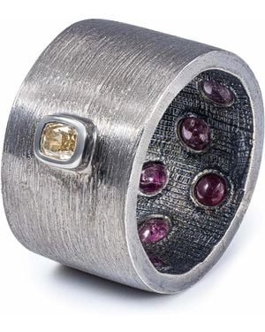 German Kabirski Intra Singular Statement Ring - Metallic