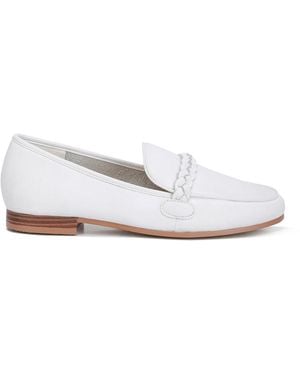 Rag & Co Kita Braided Strap Detail Loafers - White