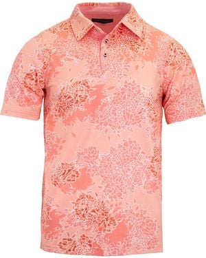 lords of harlech Pietro Bouquet Island Polo Shirt - Pink