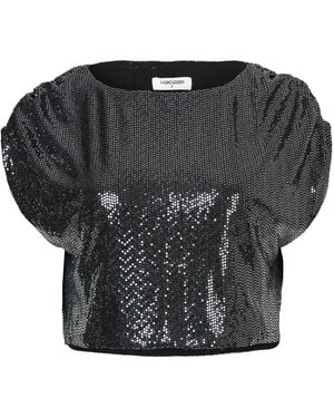 Mandasen Cedar Sequins Top - Black