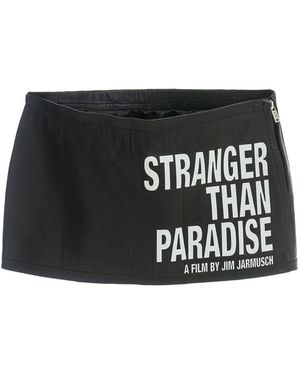 Come on Stranger Leather Mini Skirt - Black