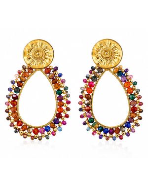 Gajú Oia Earrings - Metallic