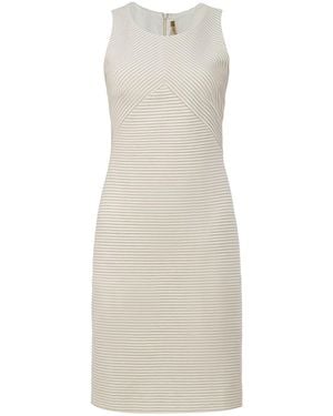 Conquista Neutrals Sleeveless Fitted Dress - Natural