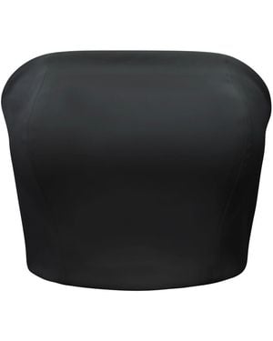 Riviera Soirée Olivia Satin Strapless Top - Black