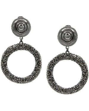 Jaredjamin Dolly Pavé Clip On Earrings - Metallic