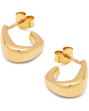 Potoska Pero Small Hoop Earrings - Metallic