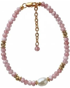 Angel Barocco Crystal & Freshwater Pearl Bracelet - Metallic