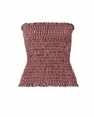 Par Y Escala Sl Matilda Top - Red