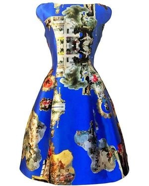 Maxjenny Midi Dress C - Blue
