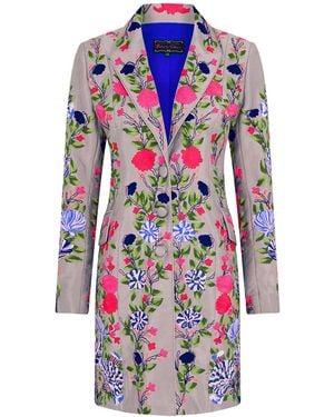 Beatrice von Tresckow Fab Flowers Coat - Blue