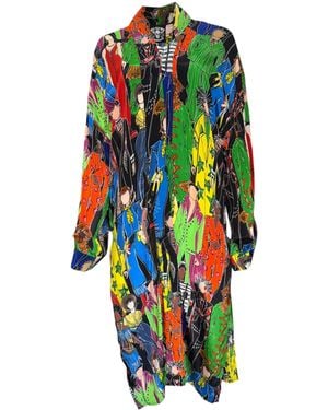 Any Old Iron Heroes Printed Duster - White