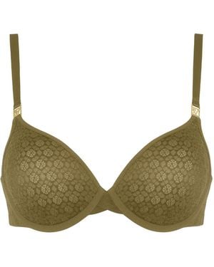 Nudea Honeycomb Semi-Demi Bra - Green