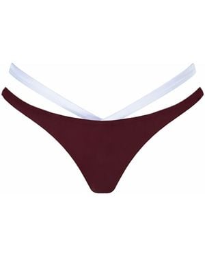 Belletage Swimwear The Malibu Barbie Reversible Bikini Bottom - Purple