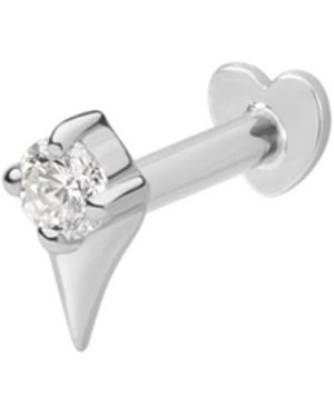 Vanhi 14K Solid Freya Lab-Grown Diamond Flat Back Stud - White