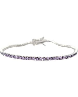 Harfi Alexandrite Gemstone Sterling Tennis Bracelet - Metallic