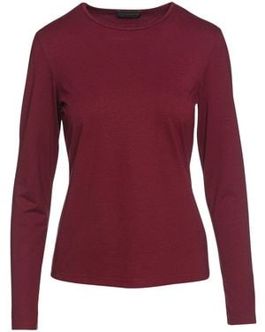 Conquista Burgundy Jersey Top - Red