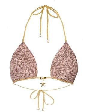 Cherina Beachwear Llc Nora Top Crochet - Pink